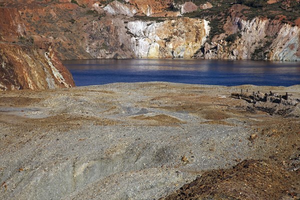 Abandoned open-pit copper mine Mina de Sao Domingos