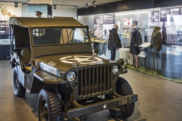 Willys jeep in the Utah Beach Musee du Debarquement