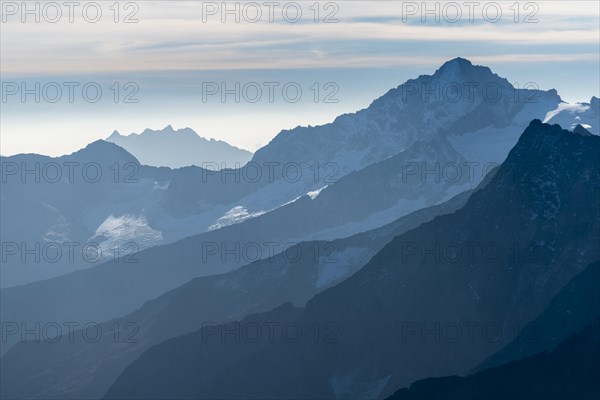 View of the alpine mountains