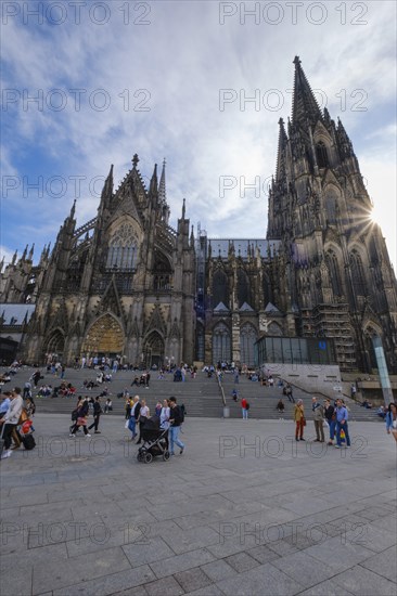 Cologne Cathedral with Sun Star