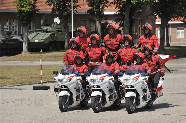 Demonstration of the Belgian Military Police during open day of the Belgian army at Leopoldsburg