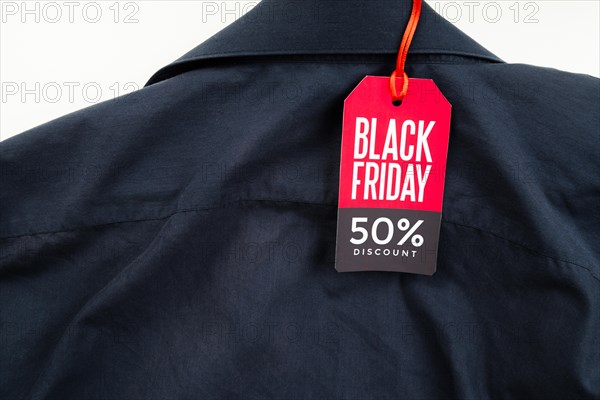 Shirt with black friday tag