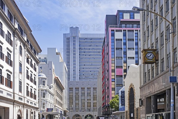 Burg Street near Greenmarket Square in the City Bowl area of Cape Town