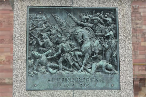 Battle scene at the monument General Kleber