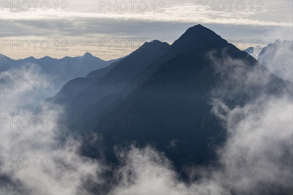 Low hanging clouds on the Penken