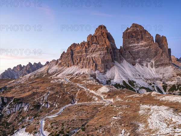 Three Peaks at sunset