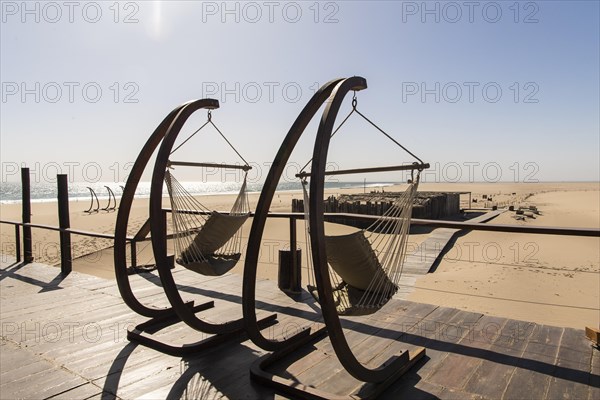 Hammocks on terrace