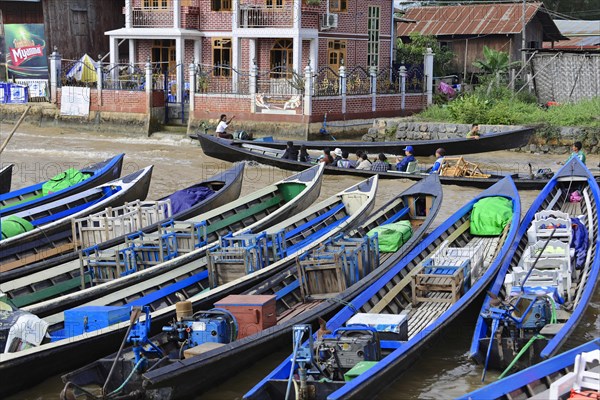 Boats at Inle Lake