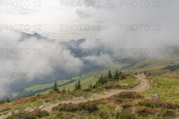 Low hanging clouds on the Penken