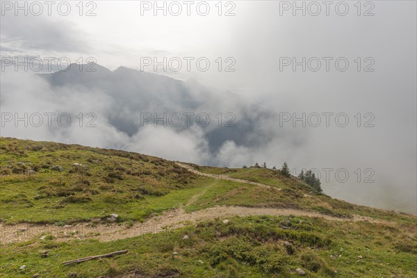 Low hanging clouds on the Penken