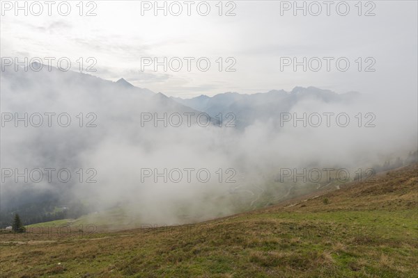 Low hanging clouds on the Penken