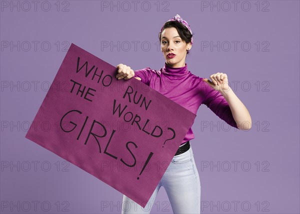 Who run world girls lettering