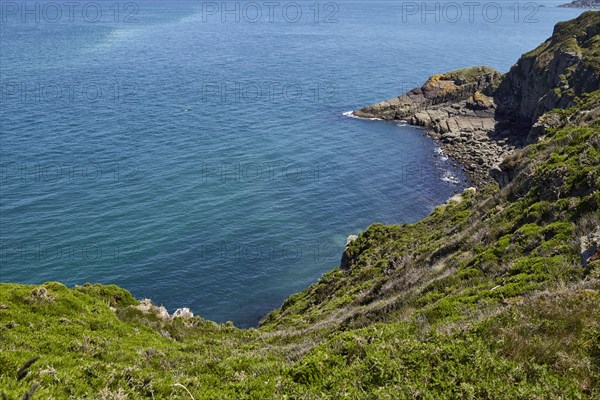 Cliffs with the English Channel at Cap Frehel near Plevenon