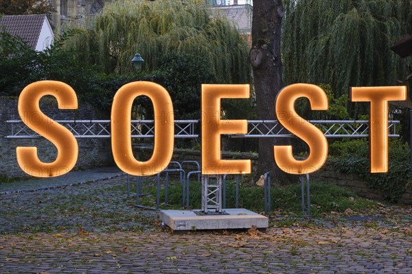 Illuminated letters SOEST