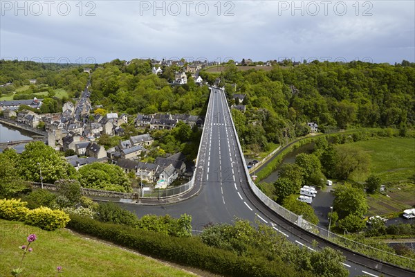 View of La Rance from the town fortifications in Dinan