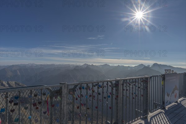 View of the alpine mountain world