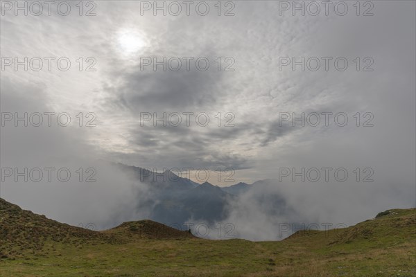 Low hanging clouds on the Penken