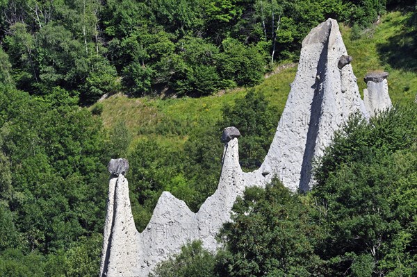 The Pyramids of Euseigne in the canton of Valais