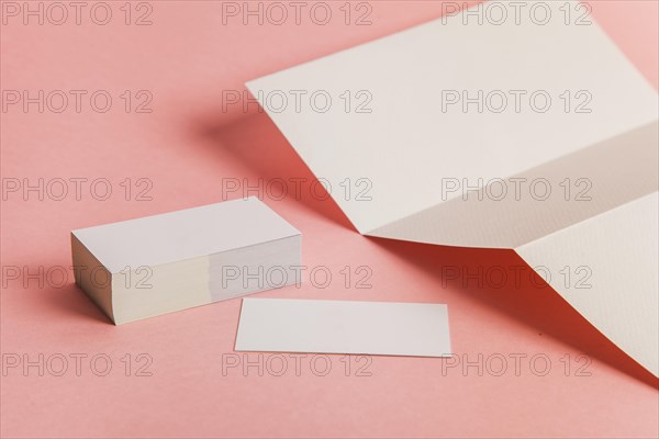 Sheet paper stack business cards