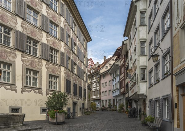 Kirchgasse in the historic old town of Wil