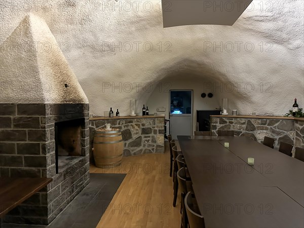 Restaurant with Fire Oven in an Underground Tunnel in Switzerland