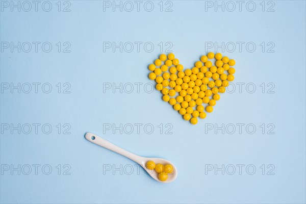 Pills plastic spoon