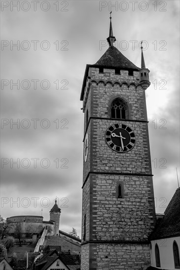 The Munot Castle and St. Johann Reformed Church in Schaffhausen