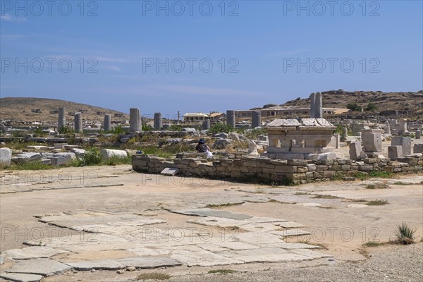 Ruins of the ancient city of Delos