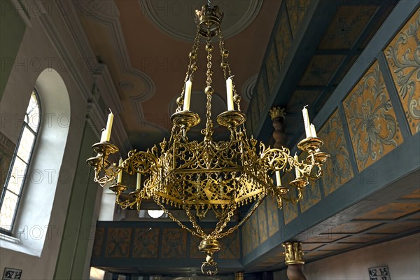 Twelve-branched candlestick in St Luke's Church