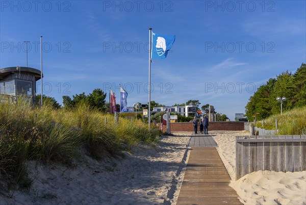 Beach access with sand dunes