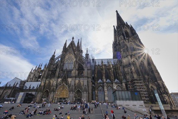 Cologne Cathedral with Sun Star
