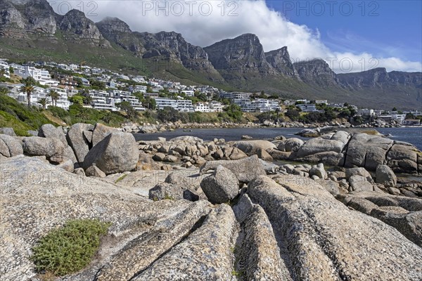 Rocky beach at Camps Bay