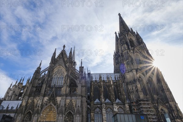 Cologne Cathedral with Sun Star