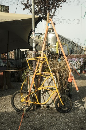 Local cultural project Bahnwaerter Thiel on the old abattoir site in Munich-Sendling