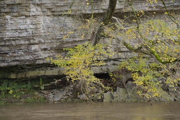 Geological layer sequences in the Kocher valley