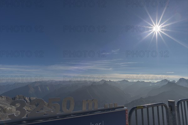 View of the alpine mountain world