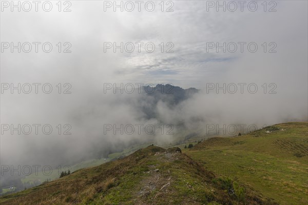 Low hanging clouds on the Penken