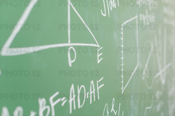Theorem written white chalk school board