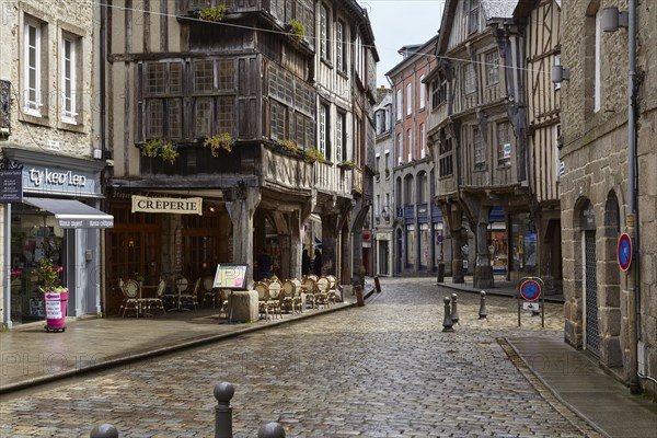 Half-timbered houses in Dinan