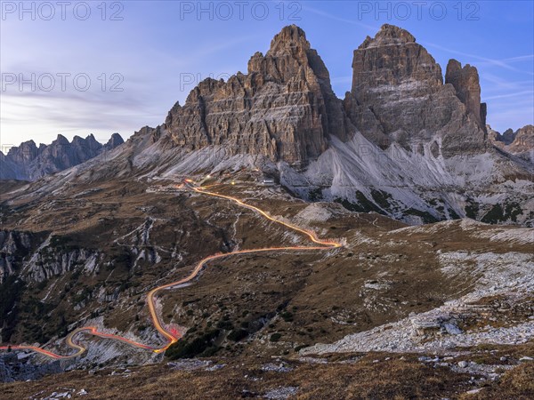 Three Peaks at blue hour