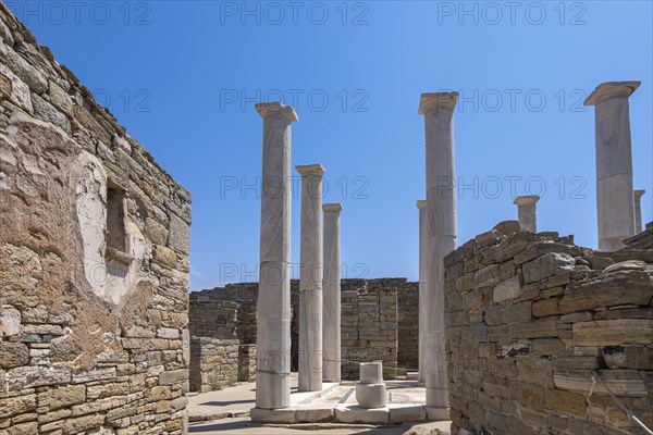 Ruins of the ancient city of Delos