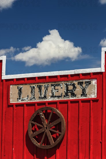 Old shop in western scenery