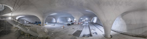 Underground cathedral: modern architecture for the billion-euro Stuttgart21 project. Two years in front of commissioning