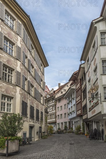 Kirchgasse in the historic old town of Wil