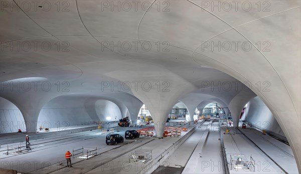 Underground cathedral: modern architecture for the billion-euro Stuttgart21 project. Two years in front of commissioning