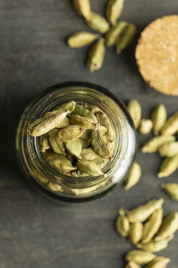 Top view seeds jar