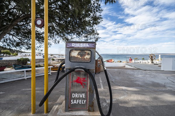 Diesel pump at the harbour