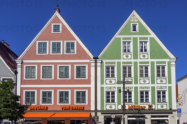 Two pointed gable houses in Maximilianstrasse