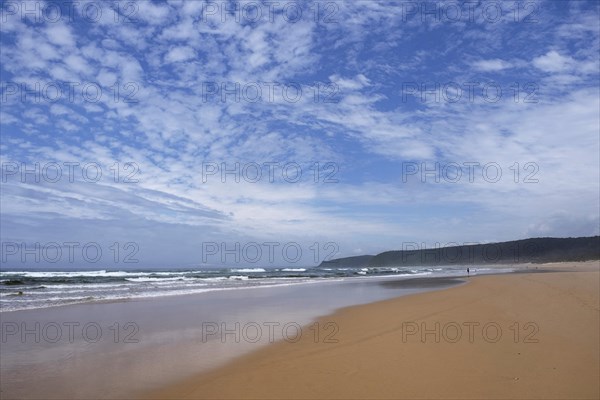 Nature's Valley sandy beach along Indian Ocean in the Tsitsikamma Section of the Garden Route National Park