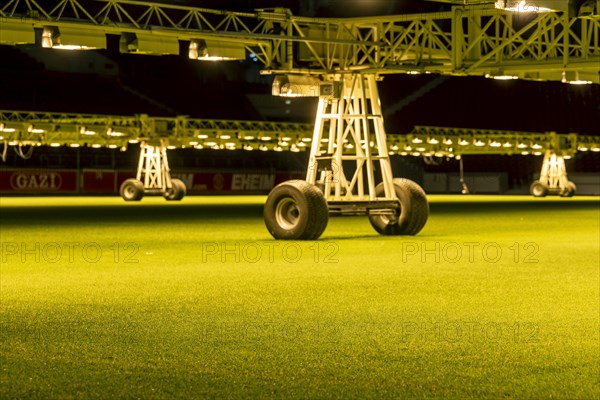 Artificial sunlight in the MHPArena. In the VfB Stuttgart football stadium